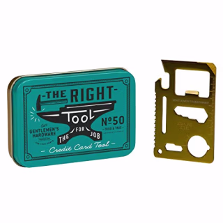 Gentleman's Hardware Credit Card Pocket Multi Tool