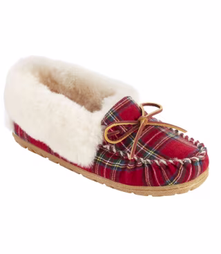 Women's Wicked Good Moccasins, Plaid