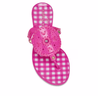 Jack Rogers Gingham Georgica Jelly Sandals