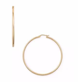 Aqua Medium Hoop Earrings