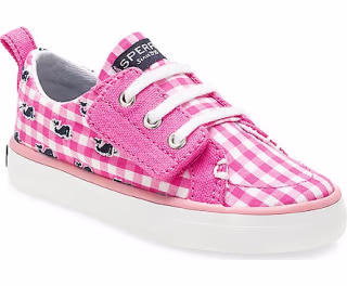 Little Kid's Sperry x vineyard vines Crest Vibe Junior Gingham Whale Sneaker