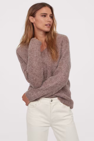 Knit Wool-blend Sweater