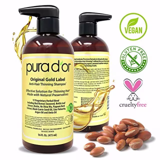 PURA D'OR Original Gold Label Anti-Thinning Shampoo Clinically Tested