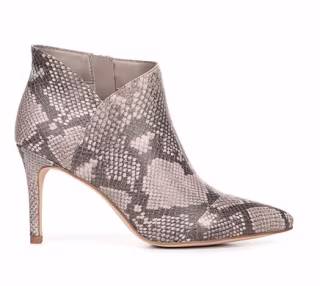Goldie Snakeskin Print Stiletto Bootie