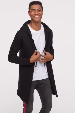 H&amp;M Long Hooded Cardigan