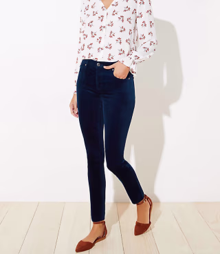 Velvet Skinny Pants