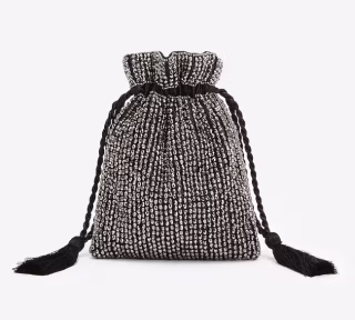 Embellished Drawstring Crossbody Bag