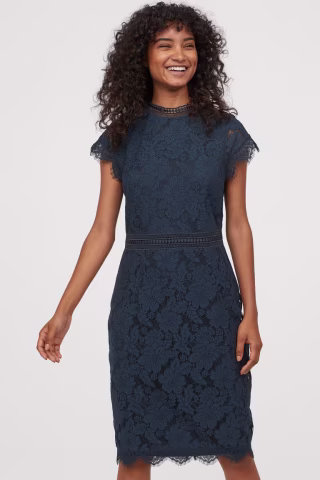 Navy Lace Dress