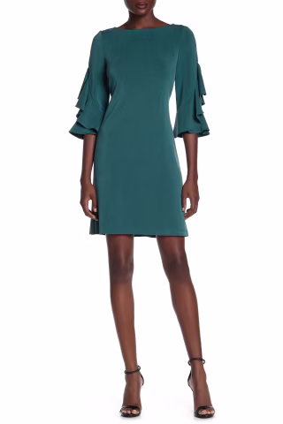 Taylor Ruffle Sleeve Dress
