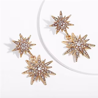 Starburst Dangle Drop Earrings