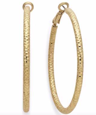Textured Hoop Earrings