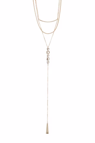 Triple Layer Y Necklace