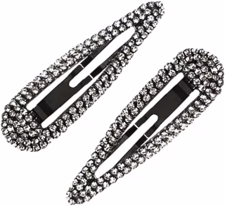 Kitsch Rhinestone Snap Hair Clips