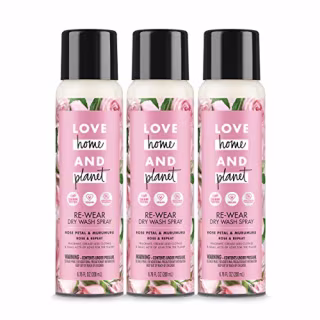 Love Home and Planet Dry Wash Spray Rose Petal
