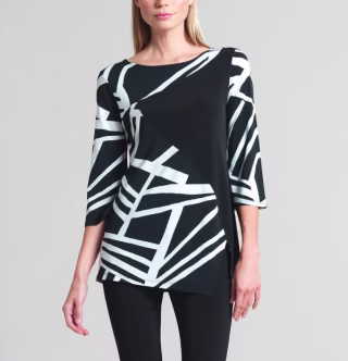 Clara Sunwoo Color Block & Stripe Print Tunic
