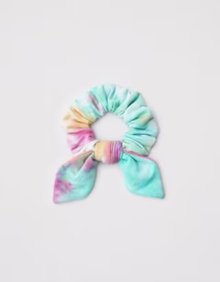 AEO Tie Dye Bow Scrunchie