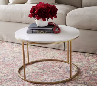 Delaney Marble Round Coffee Table
