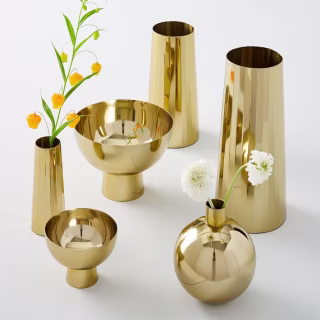 West Elm Foundations Metal Vases