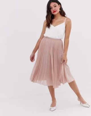 ASOS Pleated Midi Skirt