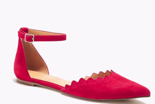 Scalloped d'Orsay flats