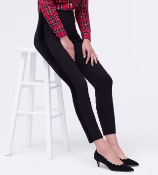 Gigi pant with velvet tuxedo stripe