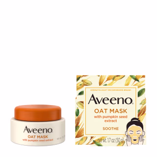 Aveeno Oat Soothing Face Mask with Pumpkin Seed and Feverfew