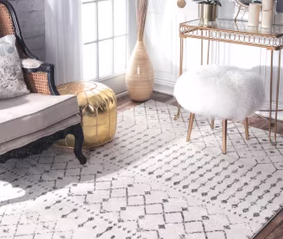 Clair Southwestern Gray Area Rug