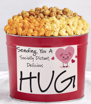 The Popcorn Factory Socially Distant Hug Tin