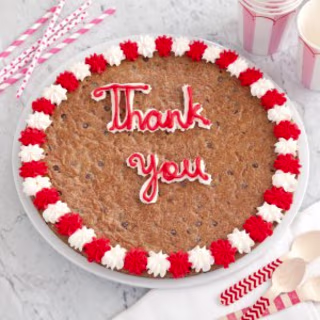 Mrs. Fields Thank You Big Cookie Cake