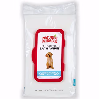 Nature's Miracle Deodorizing Dog Bath Wipes