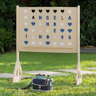 Personalized Connect Four Lawn Game
