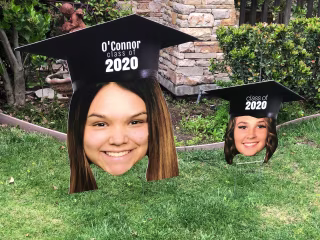 Etsy Grad Head Graduation Sign