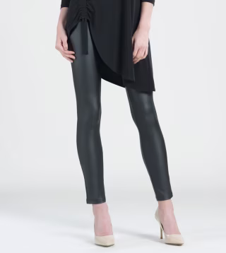 Two Tone Liquid Leather Legging