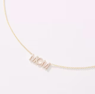 14K Gold 'Mom' Necklace
