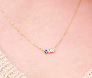 Family Birthstone Necklace