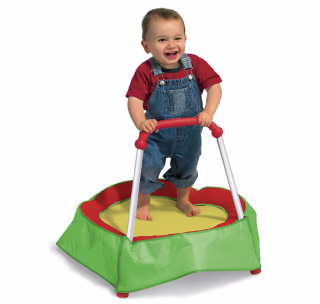 Diggin Hop Mini Toddler Trampoline with Handle