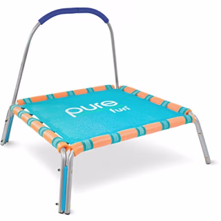 Pure Fun 38-inch Kids Jumper Bungee Trampoline with Handrail