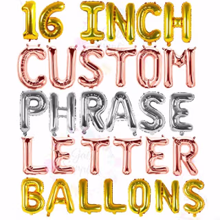 Custom Phrase Letter Balloons