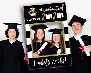 Digital Quarantine Photo Booth Frame title