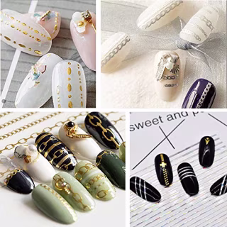 Assorted Metallic Nail Stickers