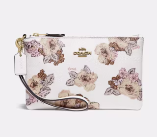 Coach Small Floral Bouquet Wristlet