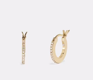 Coach Pave Huggie Earrings