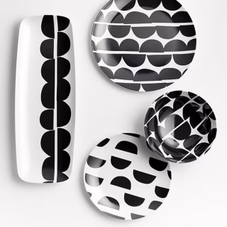 Crate and Barrel Metro Melamine Dinnerware