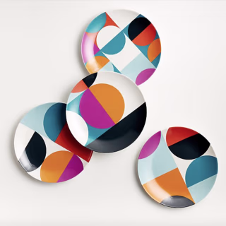 Crate and Barrel Ollie Melamine Salad Plate