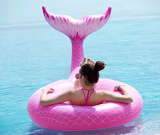 Jasonwell Giant Inflatable Mermaid Tail Pool Float
