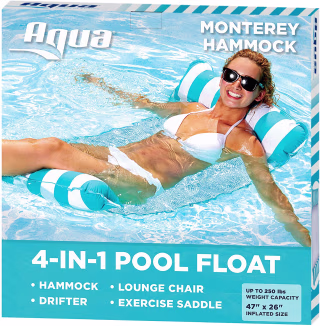 Aqua 4-in-1 Monterey Hammock Inflatable Pool Float