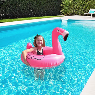 GoFloats Flamingo Jr Pool Float Party Tube