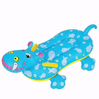 Pool Central Children's Inflatable Hippo Swimming Pool Rider