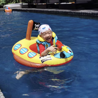 Inflatable Pirate Boat Pool Float