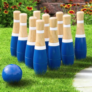 Hey! Play! Wooden Lawn Bowling Set
